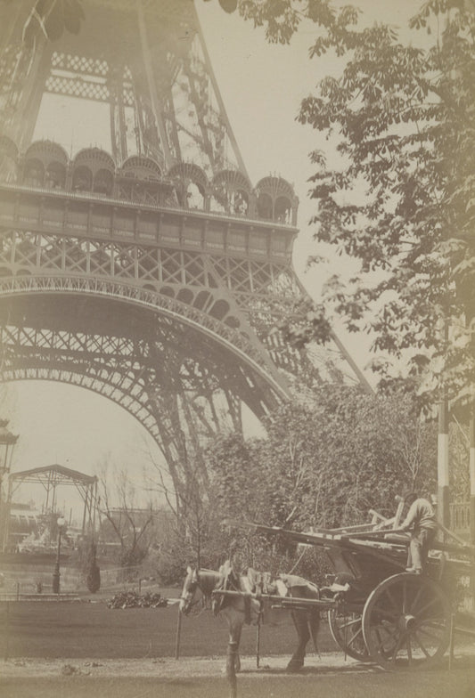 La Tour Eiffel avant son achèvement par Gabriel Loppé