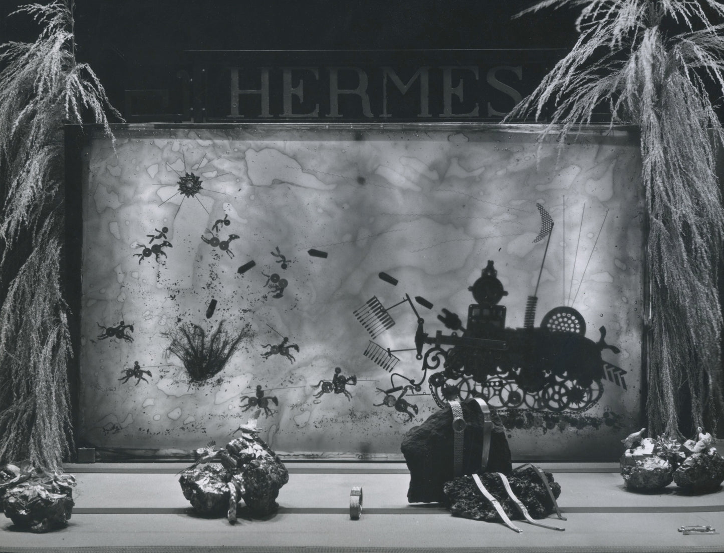 Front of the Hermes store on Faubourg Saint-Honoré by Jean-Louis Feith