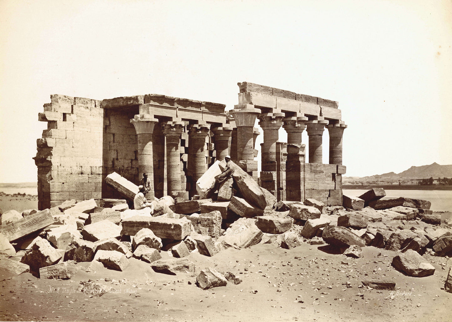 Nubia - Temple of Maharraqa by Emile Béchard