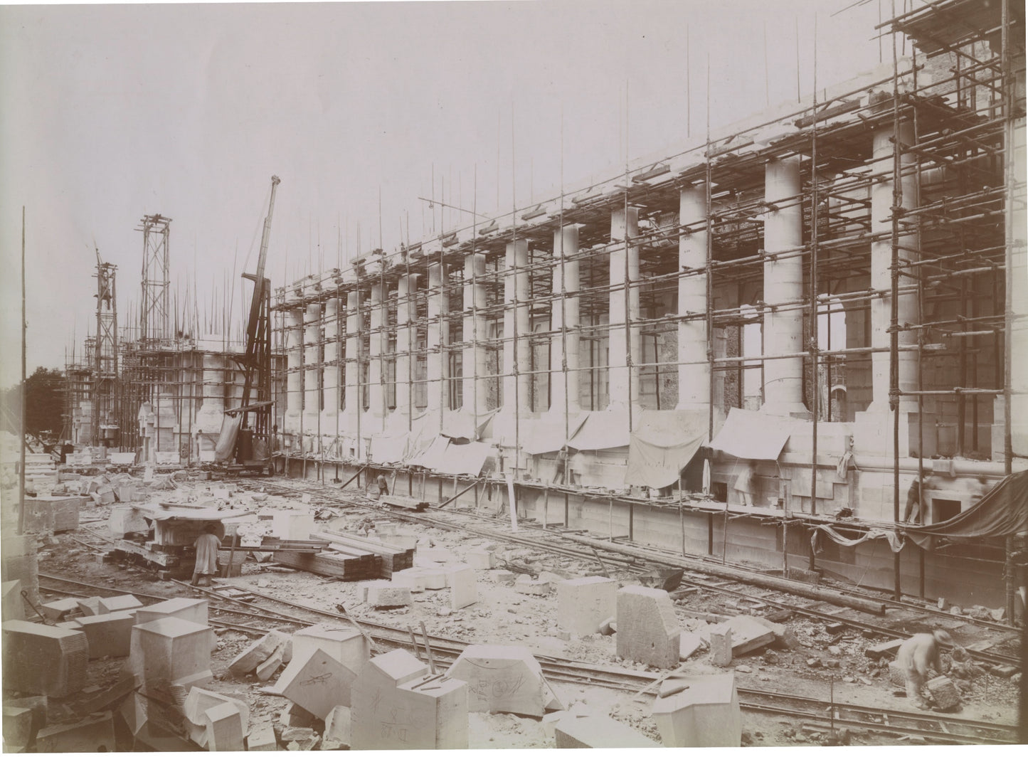 Chantier construction du Grand Palais par Daniel Chapelot