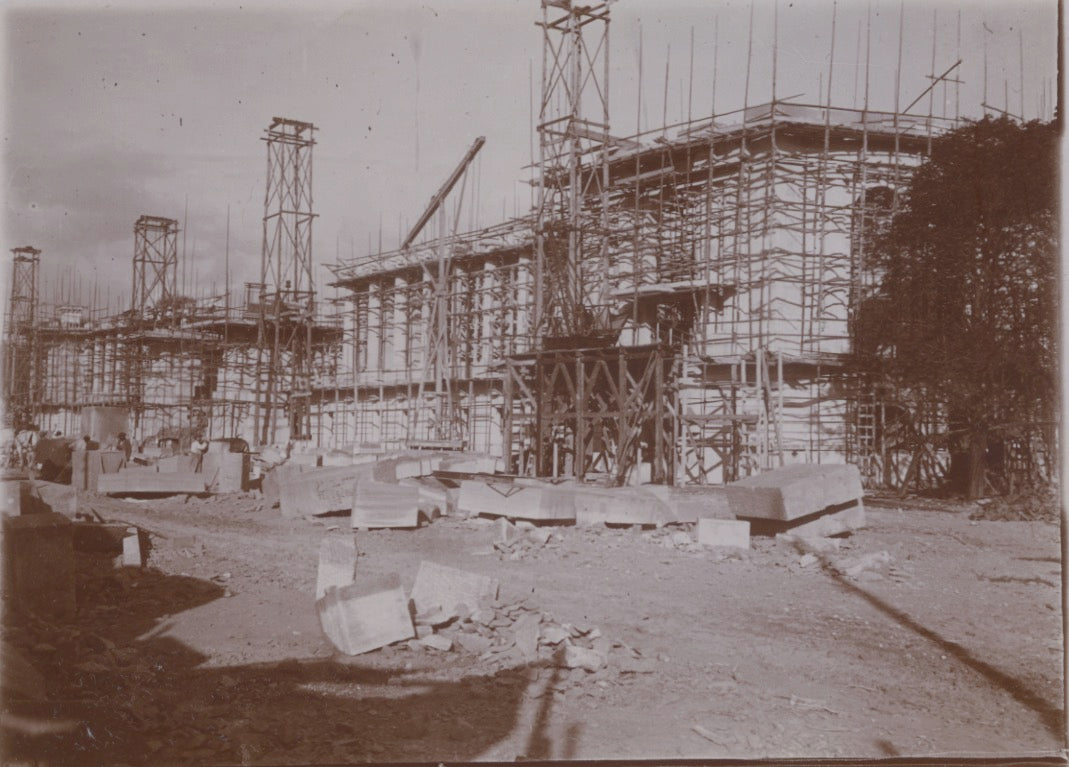 Construction site of the Grand Palais by Daniel Chapelot