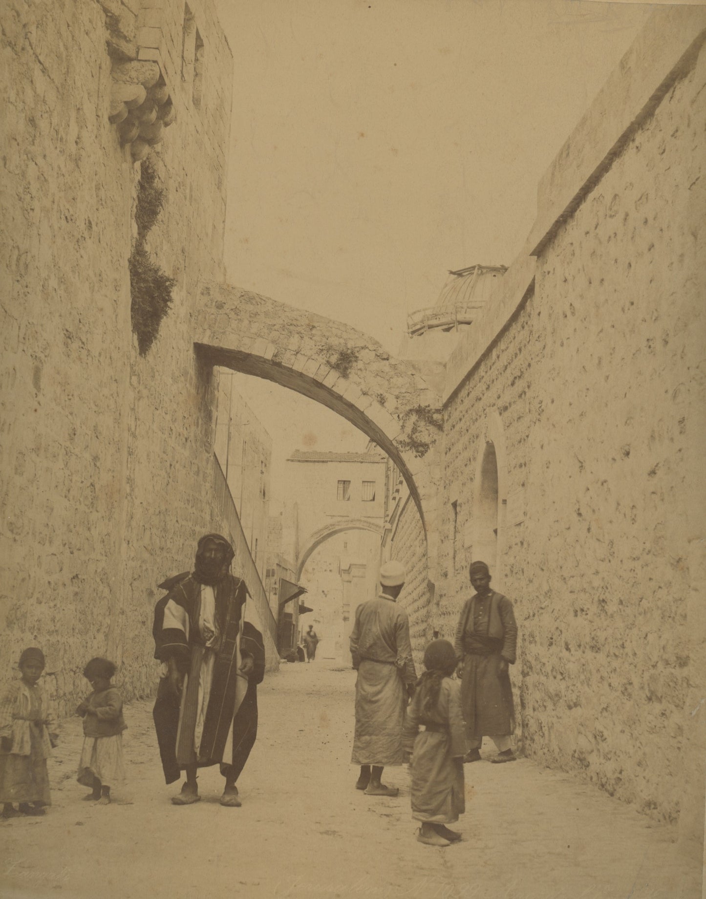 Jerusalem - Arch of Ecce Homo by the Zangaki brothers